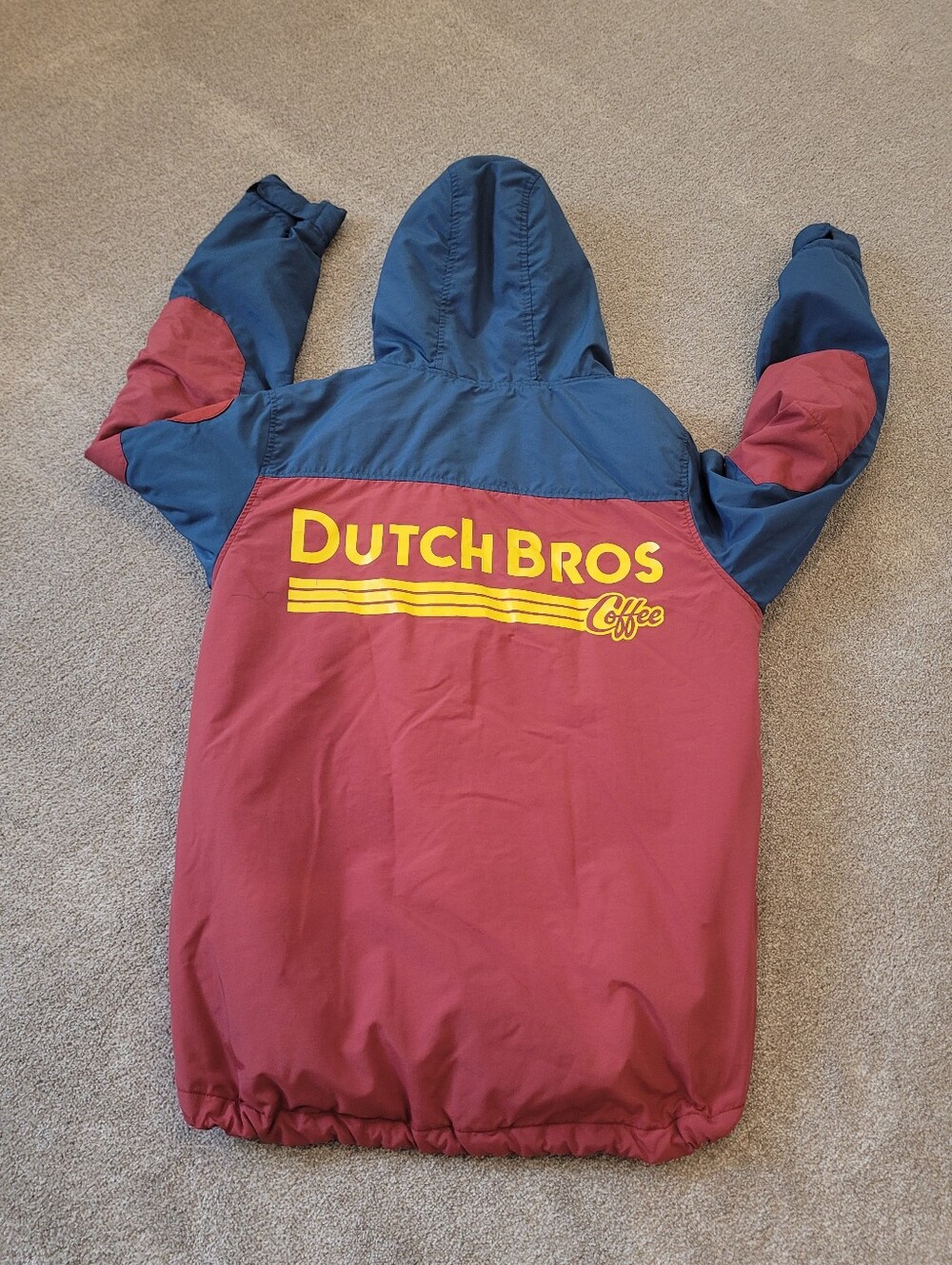 Dutch Bros Coffee Oregon Mens Hooded Zip-Up Jacket Size Medium
